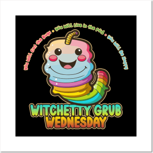 Witchetty Grub Wednesday Kawaii Bug Buffet Posters and Art